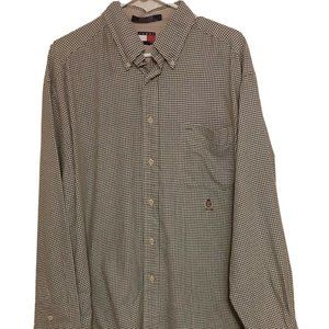 Tommy Hilfiger Vintage Mens Dress Shirt Large